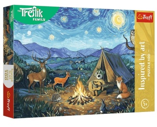 Inspired By Art Przy ognisku Trefliki Puzzle Trefl 100 EL
