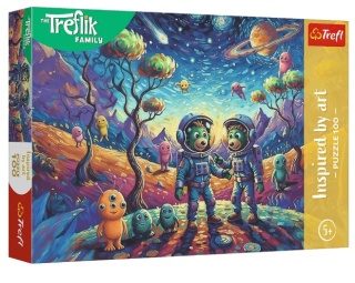 Inspired By Art Kosmiczne fantazje Trefliki Puzzle Trefl 100 EL