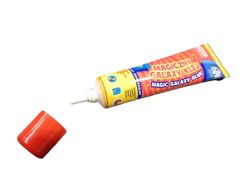 Klej uniwersalny magiczny w tubce GALAXY do papieru drewna ceramiki tkanin styropian