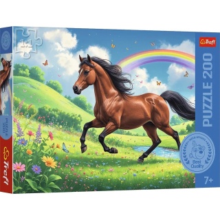 Dostojny koń na łące Trefl Puzzle 200 el. 13355
