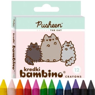 Kredki bambino 12 kolorów kot kotek PUSHEEN