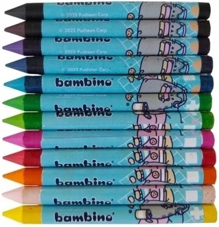 Kredki bambino 12 kolorów kot kotek PUSHEEN