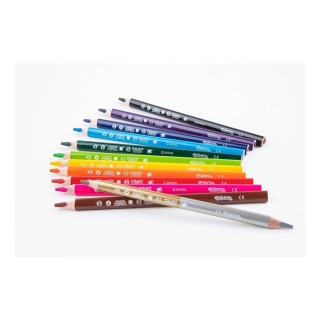 Kredki ołówkowe JUMBO grube 12 +1 kol. temperówka SPIDERMAN Colorino