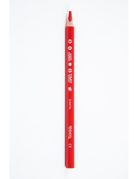 Kredki ołówkowe JUMBO grube 12 +1 kol. temperówka SPIDERMAN Colorino