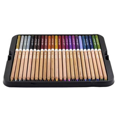 Kredki ołówkowe okrągłe w metalowym pudełku 48 kolorów ASTRA PRESTIGE