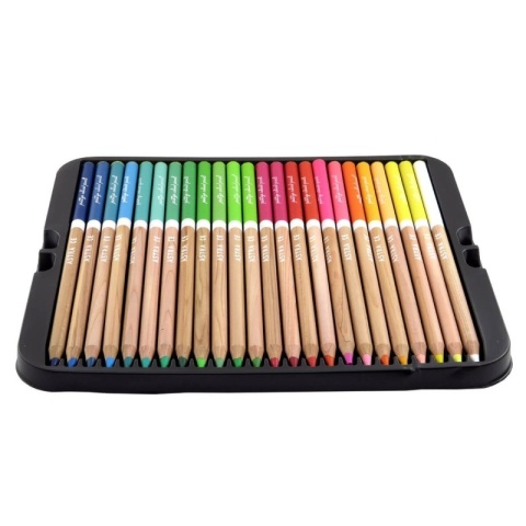 Kredki ołówkowe okrągłe w metalowym pudełku 48 kolorów ASTRA PRESTIGE