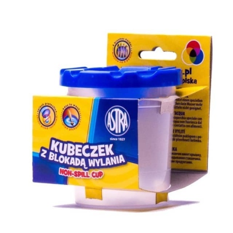 Kubek niekapek z blokadą wylania do farb ASTRA