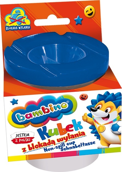 Kubek niekapek z blokadą wylania do farb BAMBINO