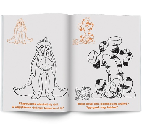 Kubuś Puchatek kolorowanka z naklejkami