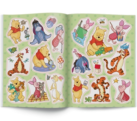 Kubuś Puchatek kolorowanka z naklejkami