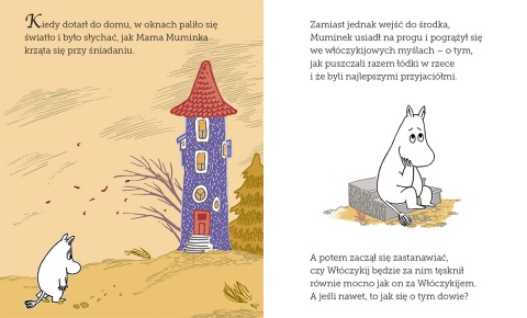 Muminki Muminek i i pierwszy śnieg czytanka z dużymi literami