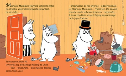 Muminki Muminek i i pieśń oceanu czytanka z dużymi literami