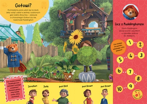 Padington podróże książka zadania do wyklejania naklejki rebusy zagadki