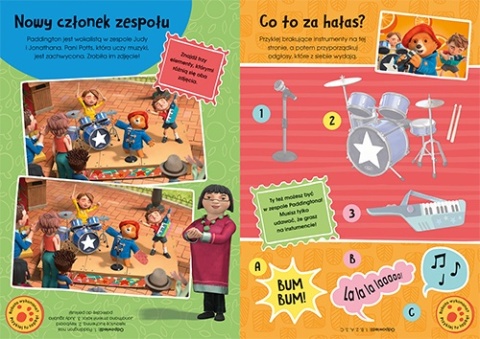 Padington zawody książka zadania do wyklejania naklejki rebusy zagadki