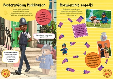 Padington zawody książka zadania do wyklejania naklejki rebusy zagadki