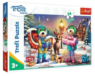 Zimowy czas z Treflikami Puzzle Maxi 24EL TREFL 14360