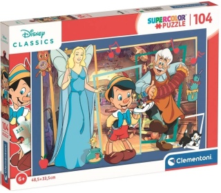 Pinokio Gepetto Wróżka Puzzle Clementoni 104 el 25749