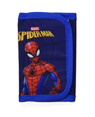 Portfel dziecięcy dla chłopca portfelik na rzep suwak na karty Spiderman