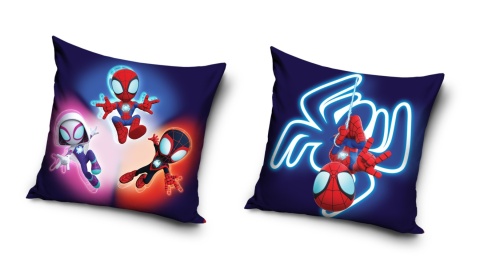 Poszewka na poduszkę jasiek Spidey i super kumple dziecięca 40x40 velvet