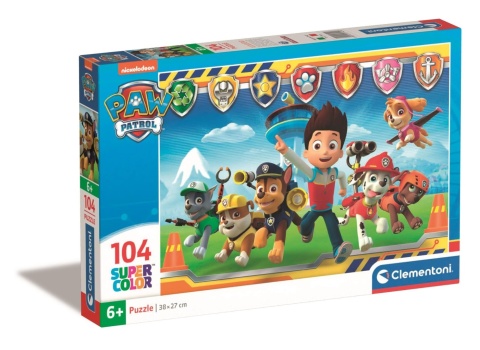 Psi Patrol odznaki Puzzle Clementoni 104 el 27945