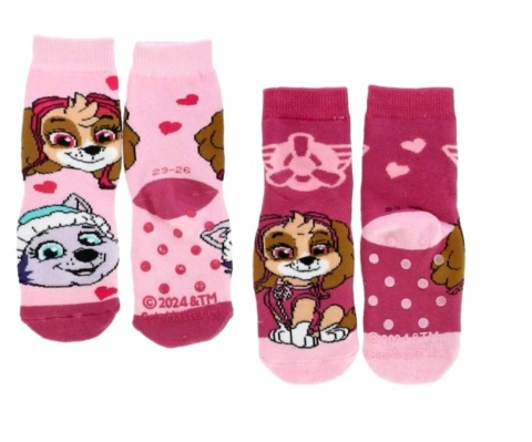 Skarpetki dziecięce Psi Patrol skarpety antypoślizgowe frotte ABS 2-pak 27-30