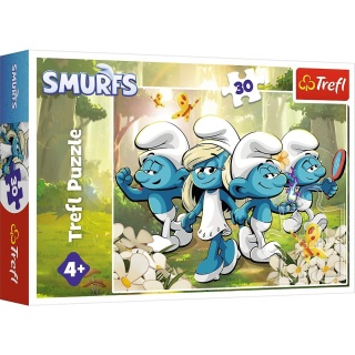 Smerfne przygody Smerfy Trefl Puzzle 30 EL 18312