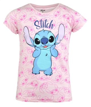 T-shirt dziecięcy LILO STICH bluzka dziewczęca bawełniana STICZ Stitch 134
