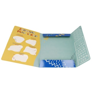 Teczka z gumką A4 na dokumenty dino Dinozaury z planem lekcji starpak