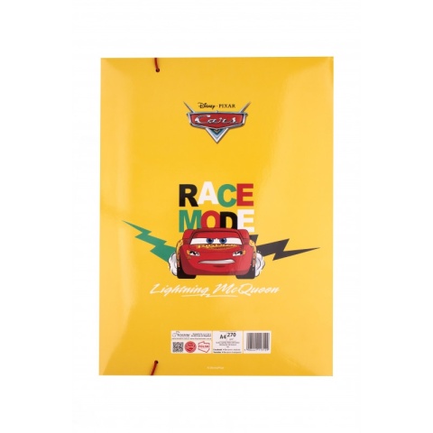 Teczka z gumką A4 na dokumenty rysunki Auta Zygzak McQueen
