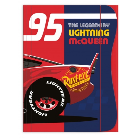 Teczka z gumką A4 na dokumenty rysunki Auta Zygzak McQueen