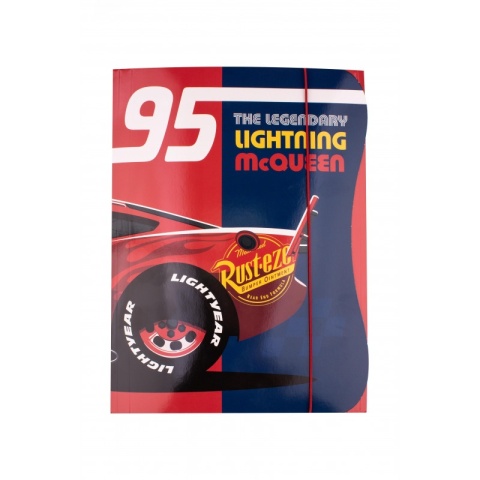 Teczka z gumką A4 na dokumenty rysunki Auta Zygzak McQueen