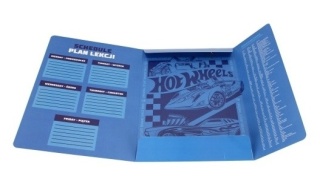 Teczka z gumką A4 na dokumenty rysunki HOT WHEELS wyścigówki