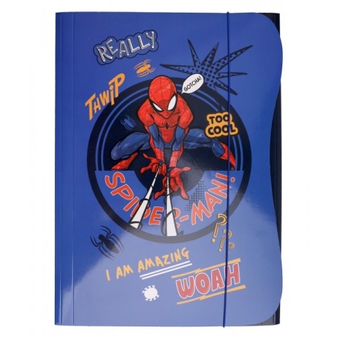 Teczka z gumką A4 szkolna na dokumenty rysunki Spiderman
