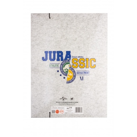 Teczka z gumką A4 na dokumenty rysunki park Jurajski Dinozaury