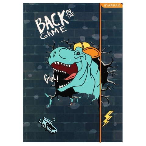 Teczka z gumką A4 na dokumenty skate dino Dinozaury starpak