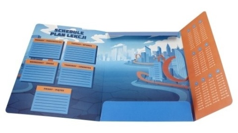 Teczka z gumką A4 na rysunki HOT WHEELS wyścigówki