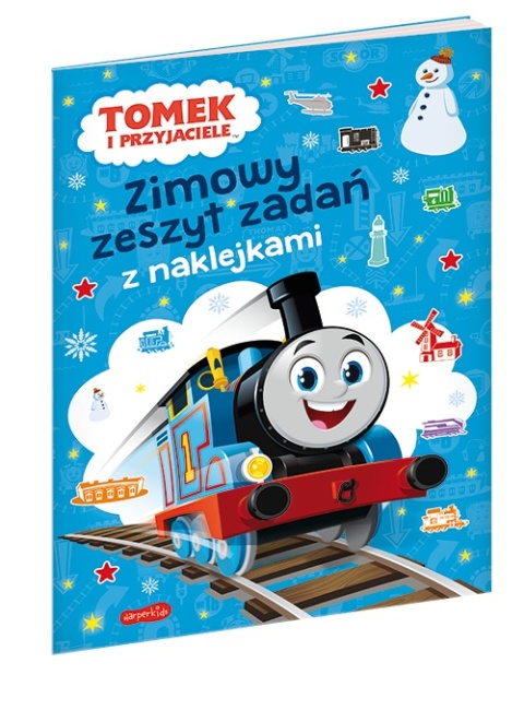 Tomek i Przyjaciele Zimowy zeszyt zadań z naklejkami kolorowanka