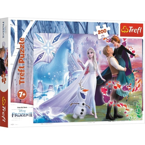 Magiczny świat sióstr KRAINA LODU II FROZEN Puzzle Trefl 200 EL 13265