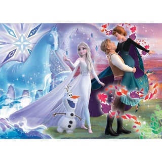 Magiczny świat sióstr KRAINA LODU II FROZEN Puzzle Trefl 200 EL 13265