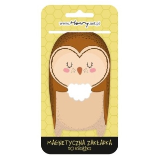 Zakładka magnetyczna do książki SOWA Henry 65x120 mm