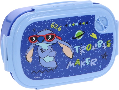 Zestaw 5 el bidon na wodę + śniadaniówka + pudełka na przekąski Lilo i Stitch w pudełku prezentowym