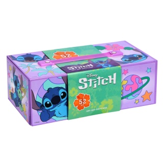 Zestaw plastyczny kreatywny kredki flamastry notes walizka STITCH Stich 52el