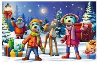 Trefliki Ratują Święta, Trefliki lepią bałwana Puzzle Maxi 24EL TREFL 14375