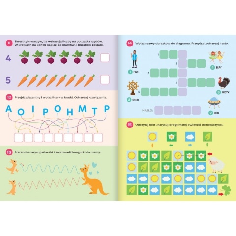 100 kolorowych łamigłówek od 5 lat zadania łamigłówki dla przedszkolaków