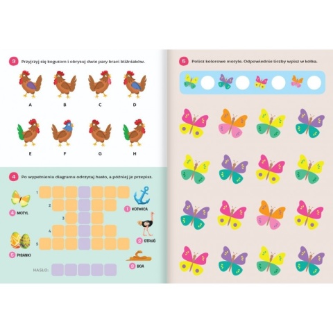 100 kolorowych łamigłówek od 5 lat zadania łamigłówki dla przedszkolaków