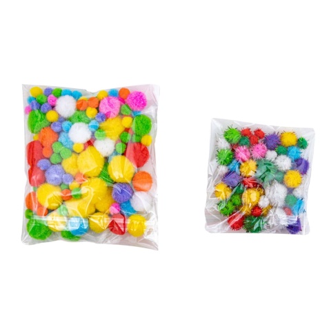 ASTRA CREATIVO zestaw kreatywny XXXL pompony koraliki guziki druciki 2000el