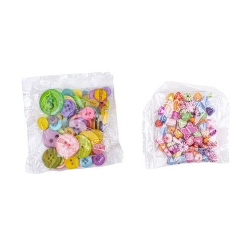 ASTRA CREATIVO zestaw kreatywny XXXL pompony koraliki guziki druciki 2000el