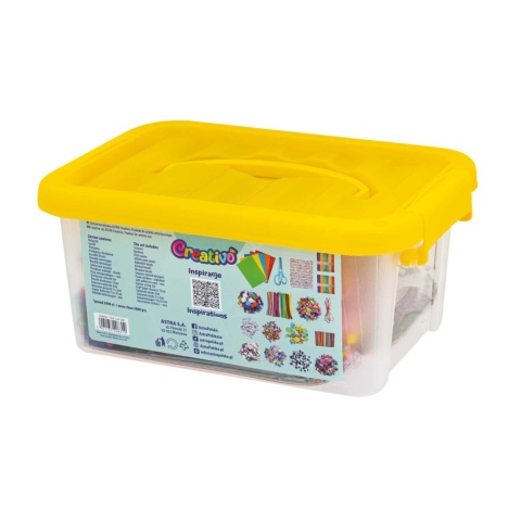 ASTRA CREATIVO zestaw kreatywny XXXL pompony koraliki guziki druciki 2000el