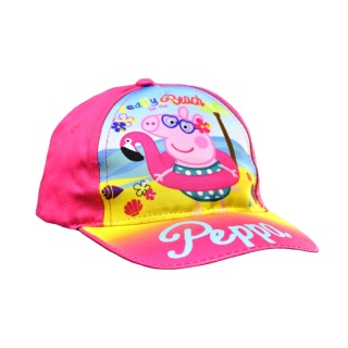 Czapka z daszkiem dziecięca Świnka Peppa letnia dla dziecka 7-8 lat 54 cm