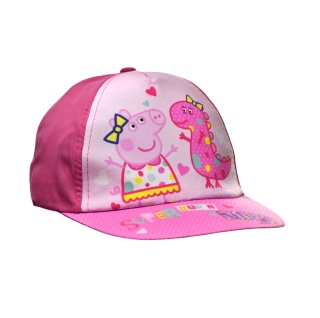 Czapka z daszkiem dziecięca Świnka Peppa letnia dla dziecka 5-6 lat 53 cm